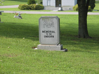memorial to the unborn donated by the KofC